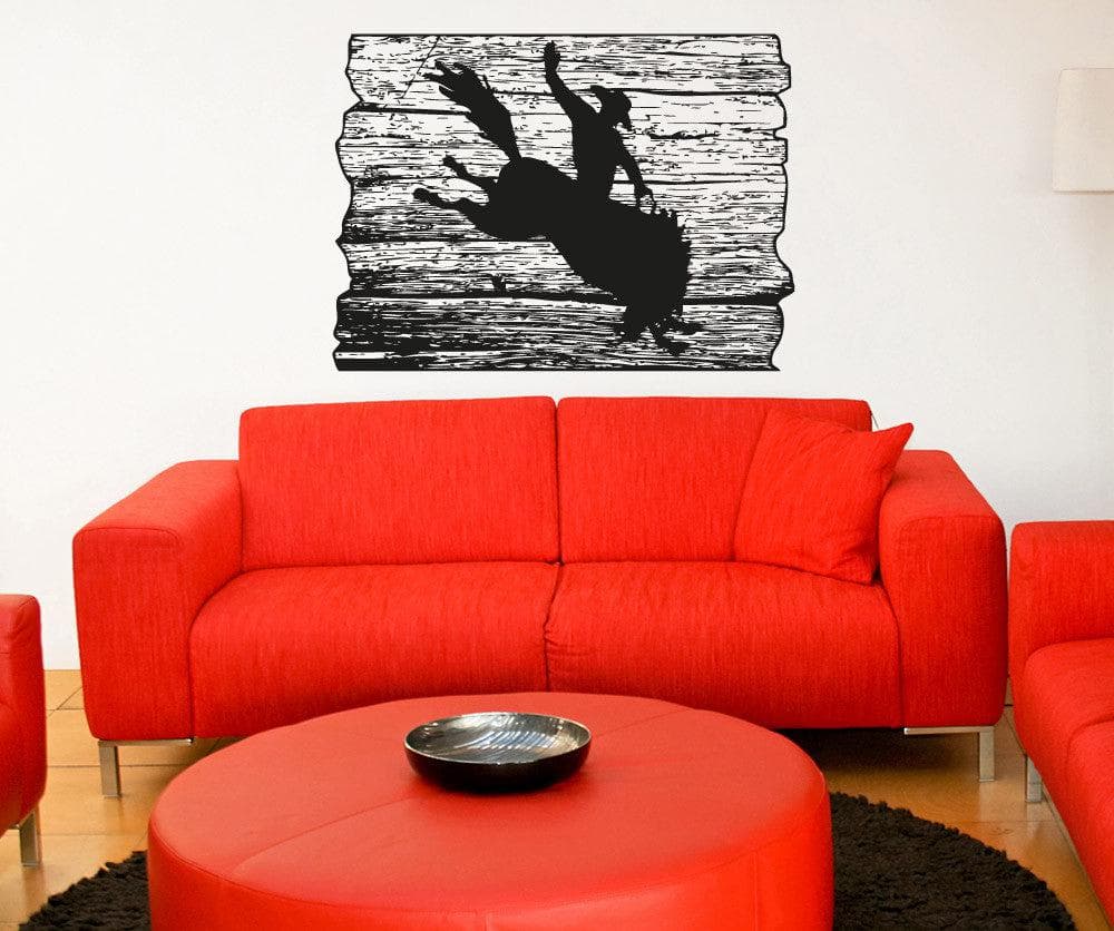Vinyl Wall Decal Sticker Rodeo Plaque #OS_AA1595