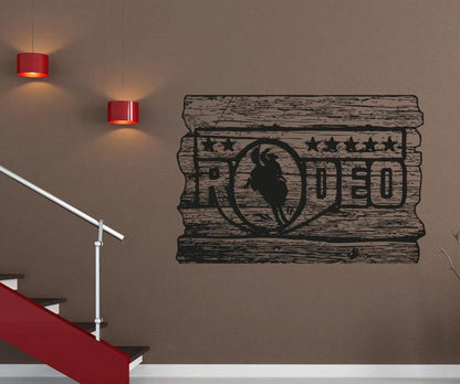 Vinyl Wall Decal Sticker Rodeo Sign #OS_AA1597