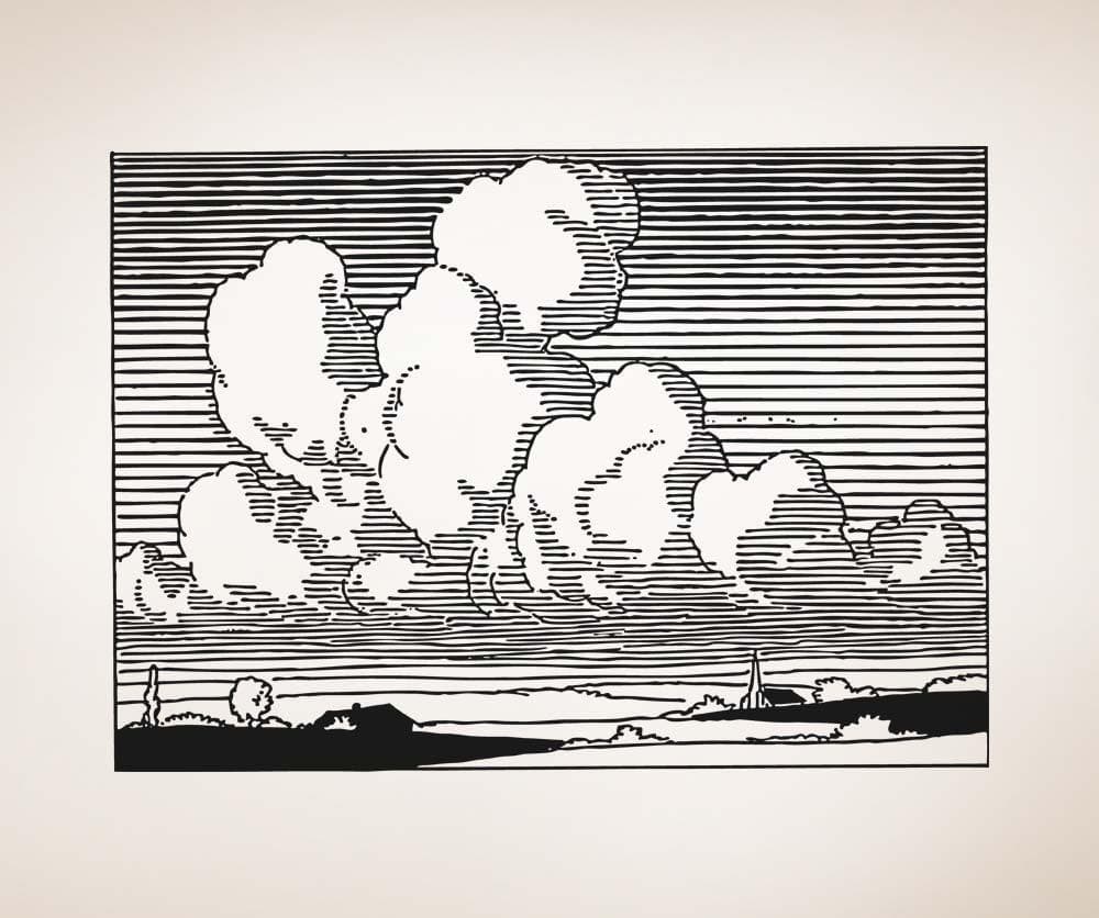 Vinyl Wall Decal Sticker Cloudy Sky #OS_AA1695