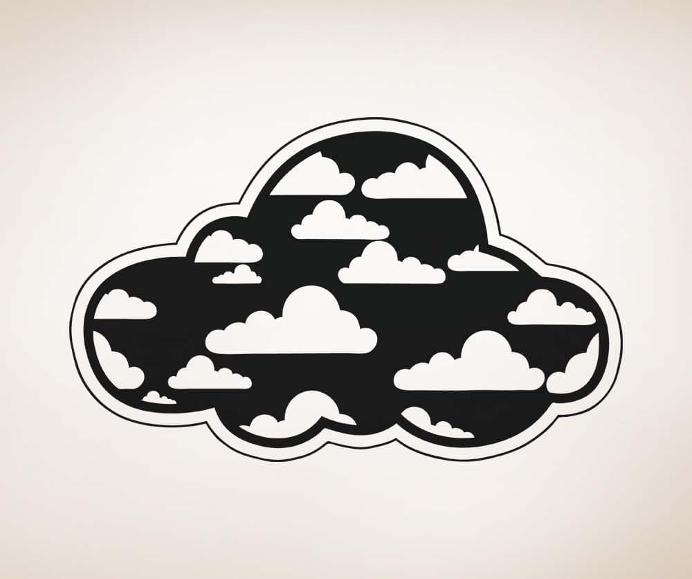 Vinyl Wall Decal Sticker Clouds in Cloud #OS_AA1698