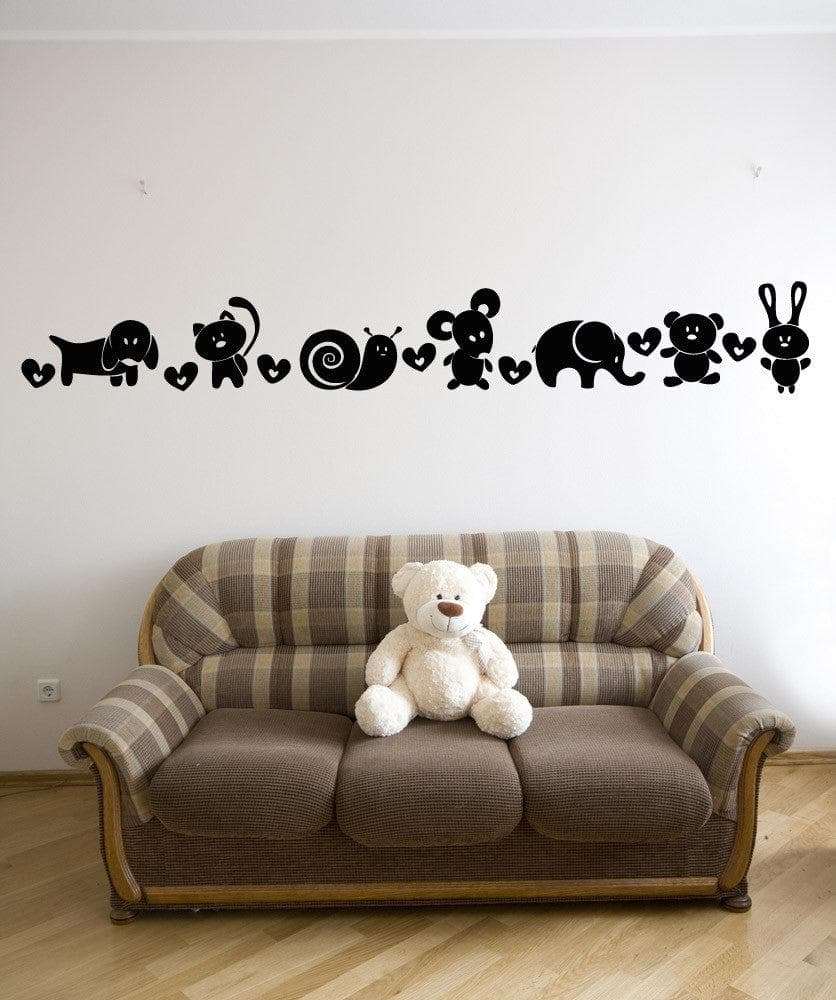 Vinyl Wall Decal Sticker Cute Animals #OS_AA1700