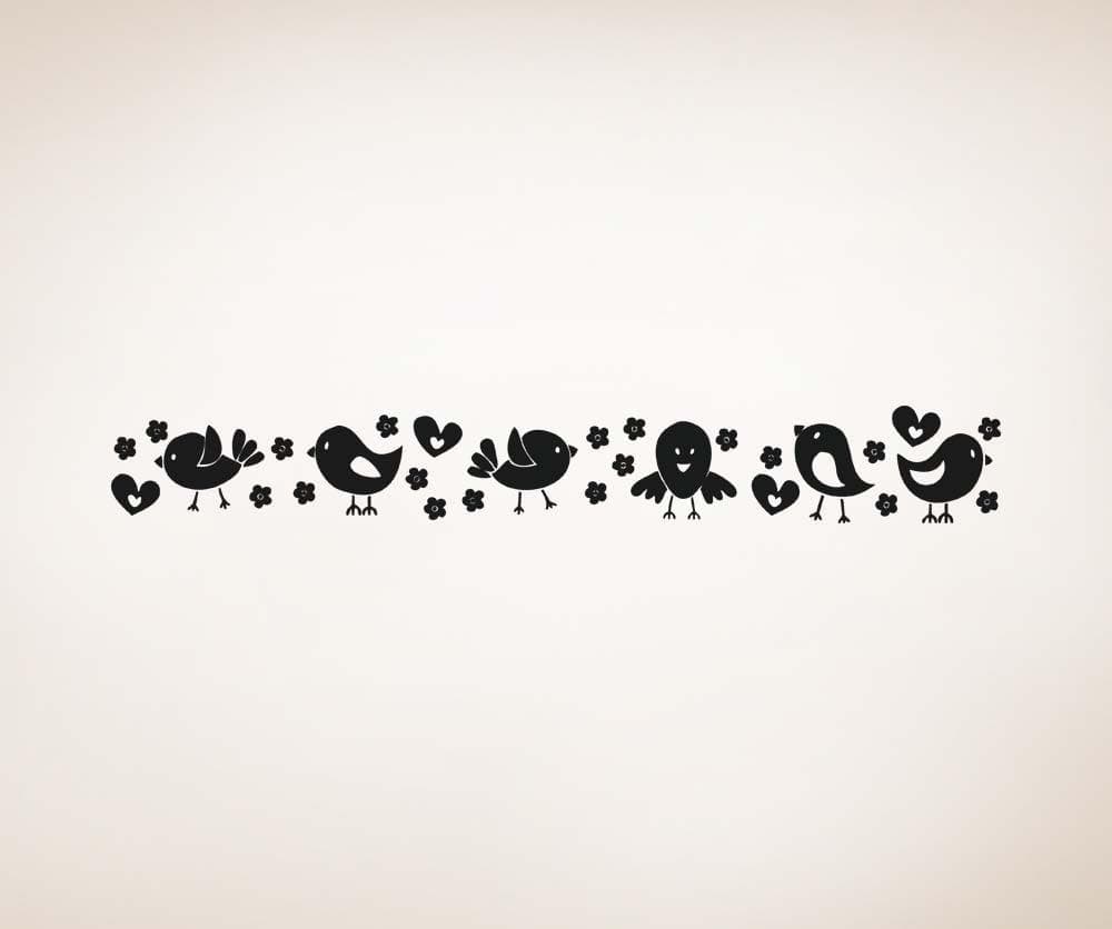 Vinyl Wall Decal Sticker Cute Bird Line #OS_AA1706