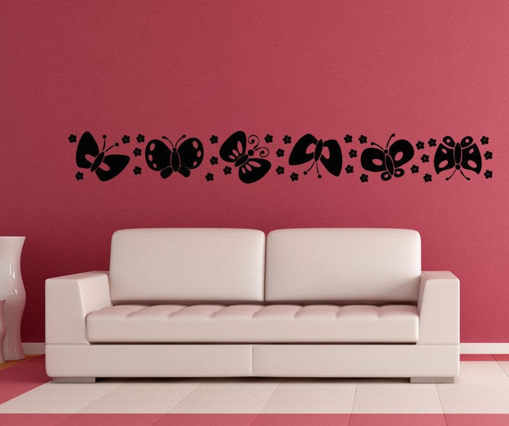 Vinyl Wall Decal Sticker Cute Butterfly Line #OS_AA1707