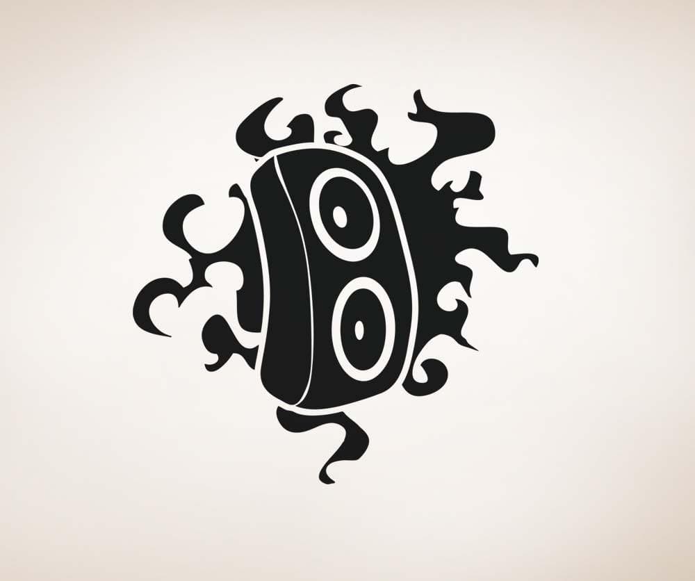 Vinyl Wall Decal Sticker Speaker Flame Design #OS_AA1712