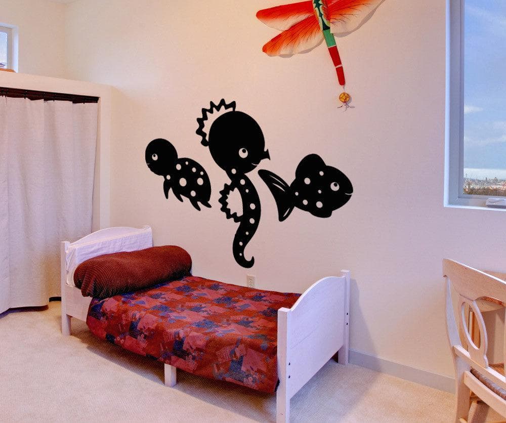 Vinyl Wall Decal Sticker Little Under the Sea Creatures #OS_AA1718