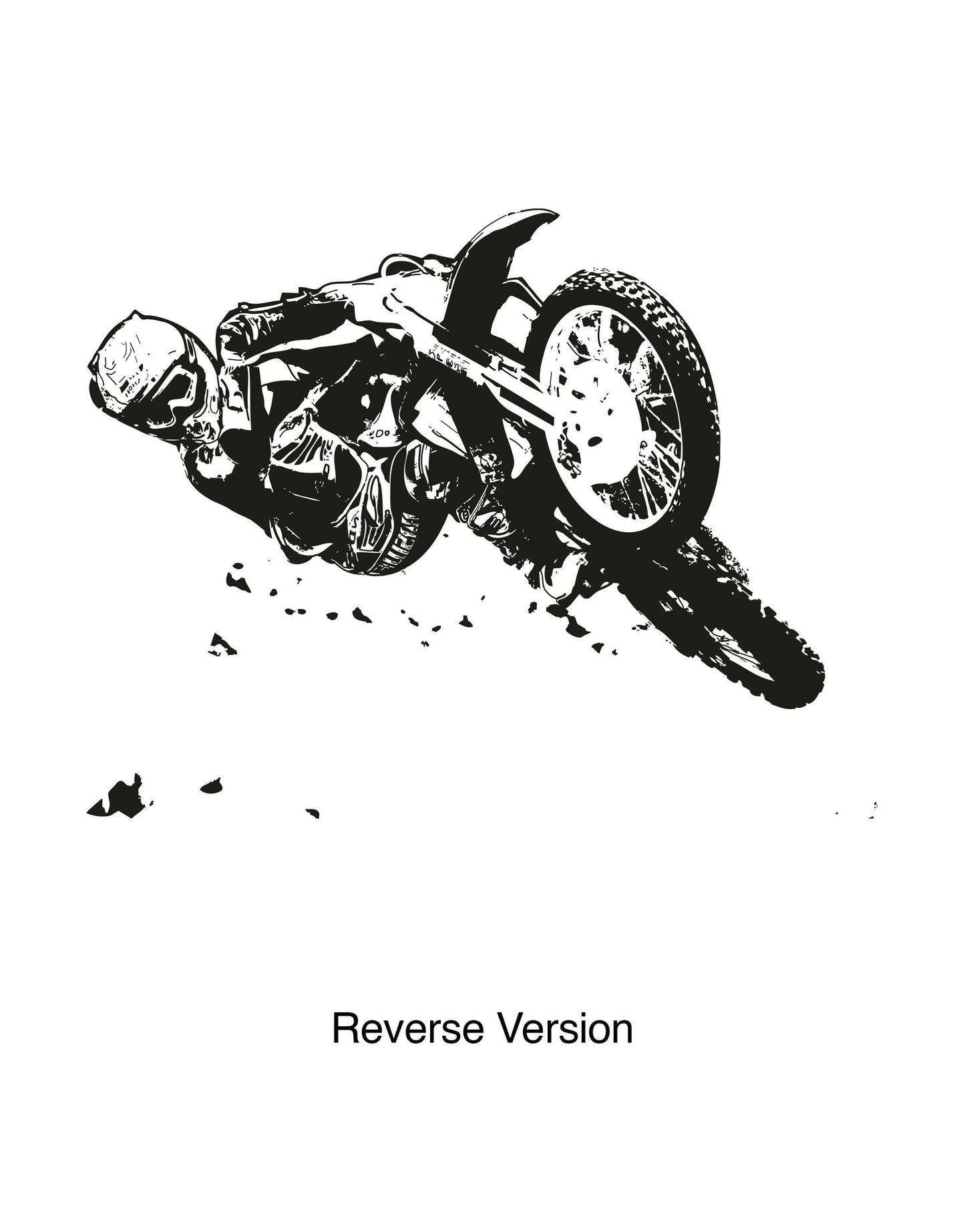 Motocross Bike Jumping Riding Vinyl Wall Decal Sticker. #OS_AA196