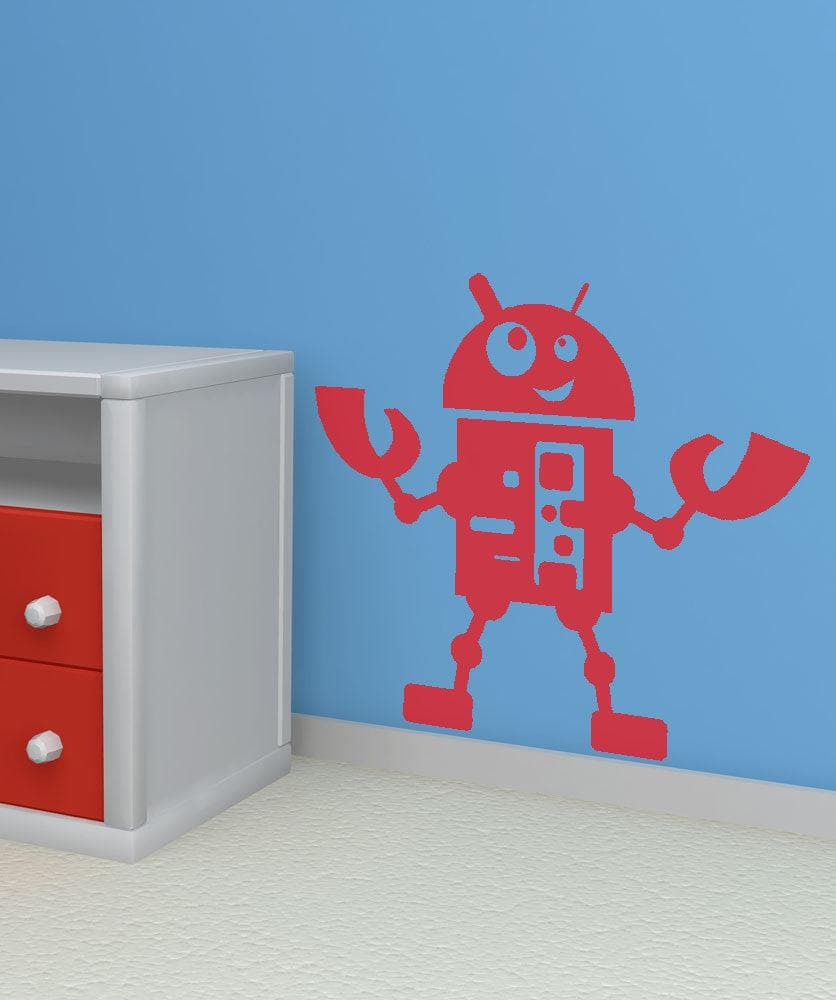 Vinyl Wall Decal Sticker Little Robot #OS_AA202