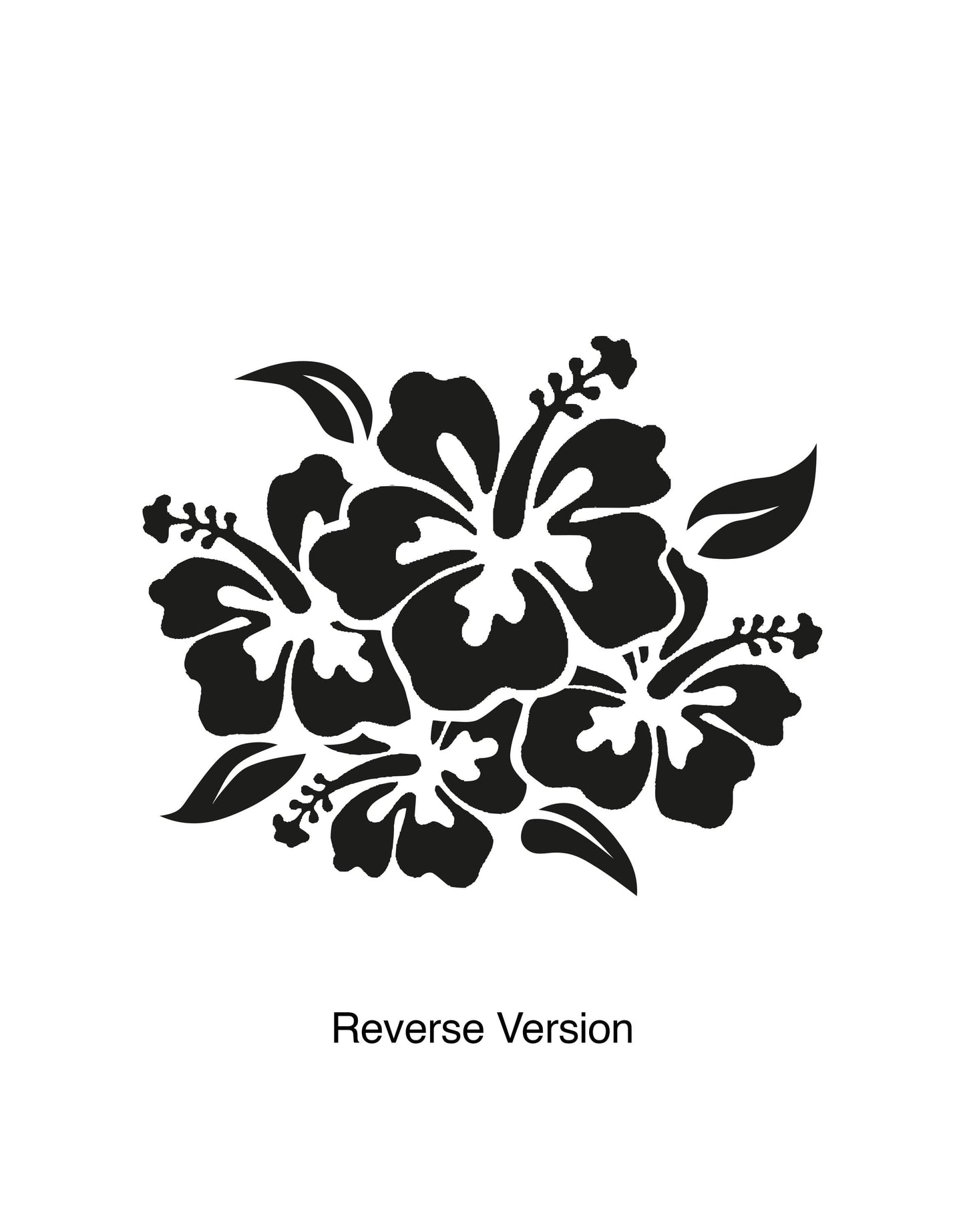 Hibiscus Flowers Vinyl Wall Decal Sticker. #OS_AA238