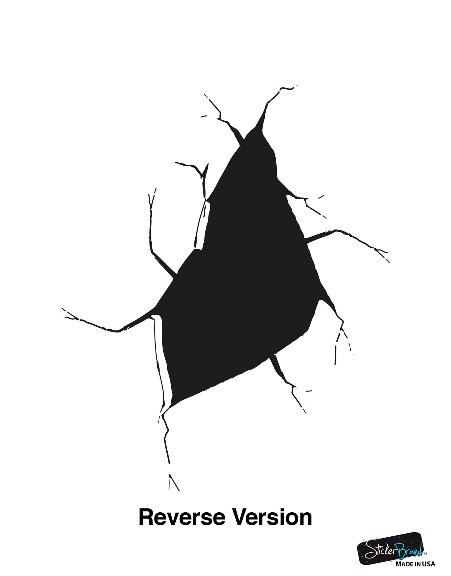 Stranger Things Hole in the Wall Decal reversed