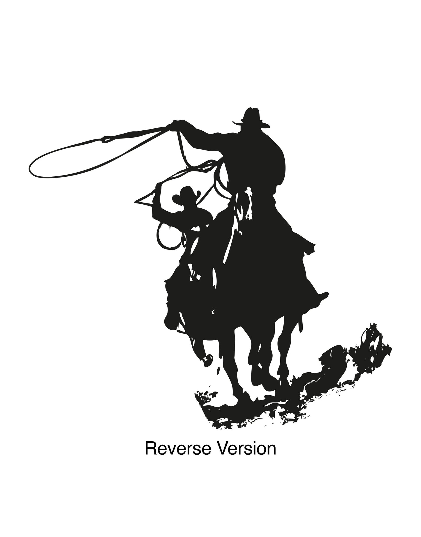 Wild West Cowboys Roping Lasso Wall Decal Sticker. #OS_AA429