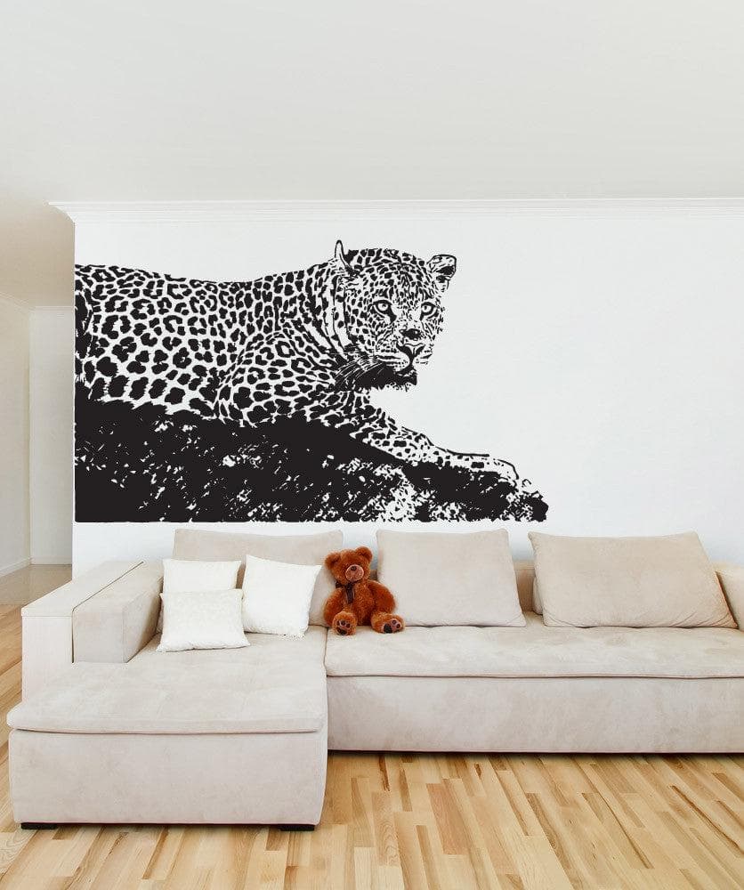  Leopard Wall Decal 4 Pieces 11 x 8.66 Inch Irregular