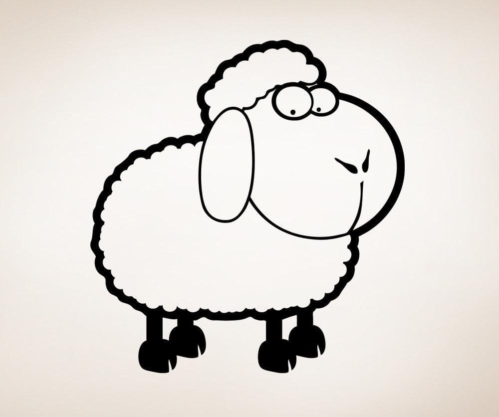 Vinyl Wall Decal Sticker Little Lamb #OS_AA675