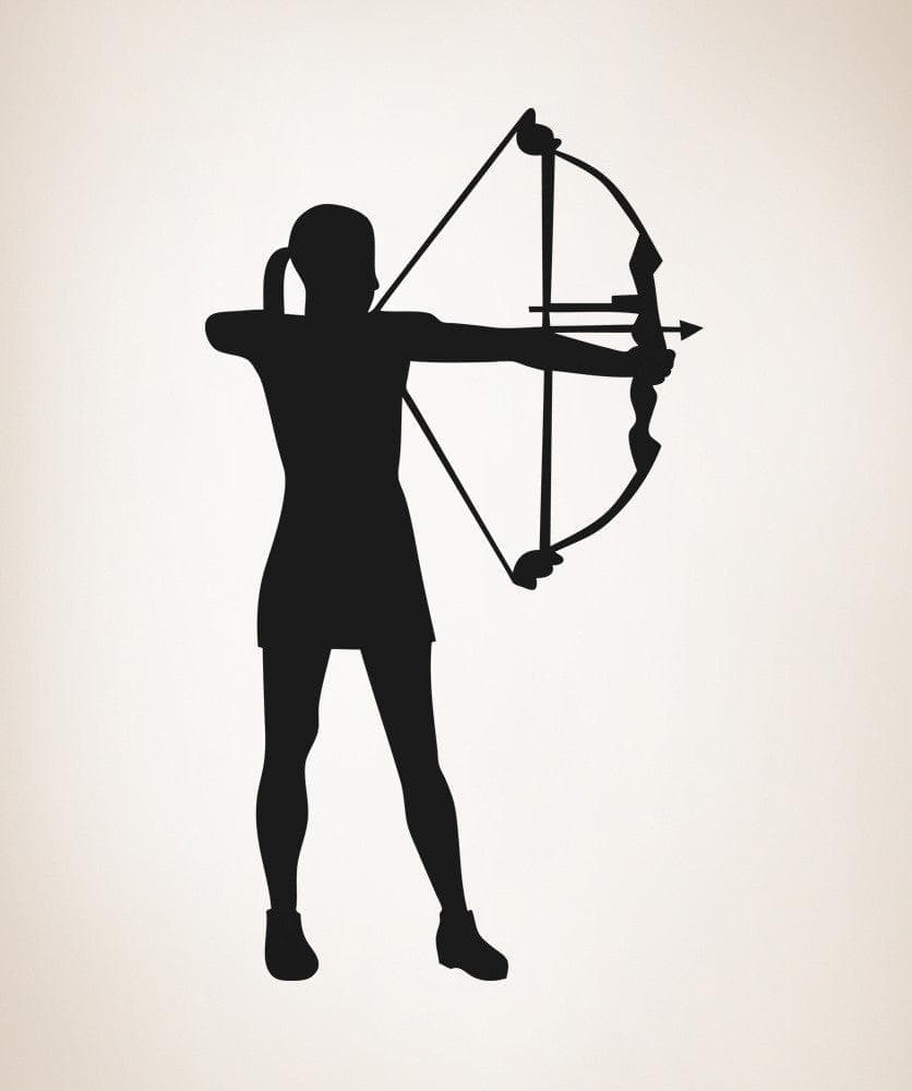 Vinyl Wall Decal Sticker Girl Archer #OS_AA677