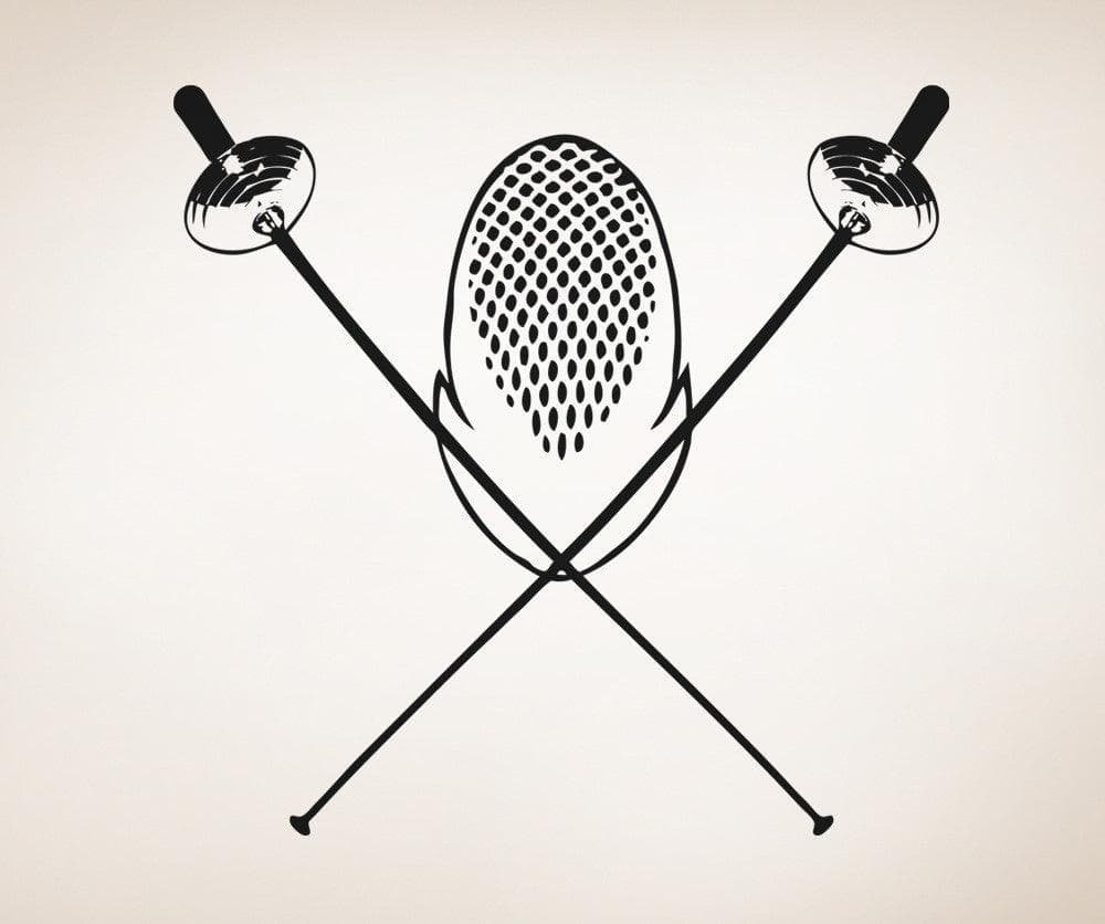 Vinyl Wall Decal Sticker Fencing Equipment #OS_AA703