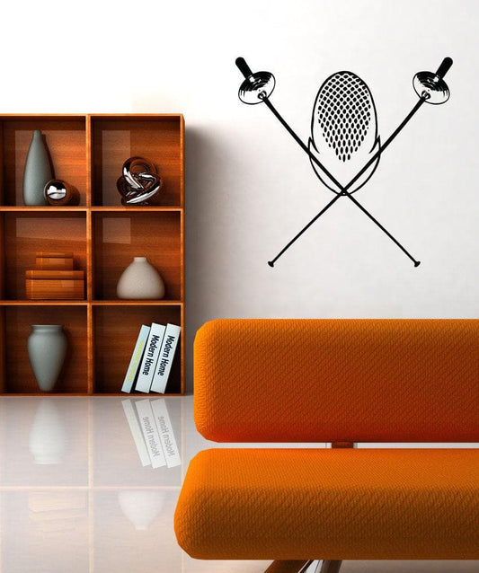 Vinyl Wall Decal Sticker Fencing Equipment #OS_AA703