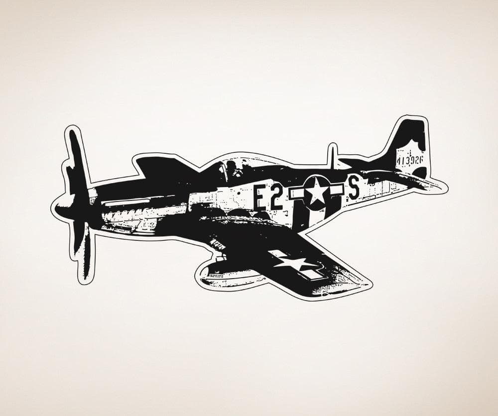 Vinyl Wall Decal Sticker Vintage Aircraft #OS_AA705