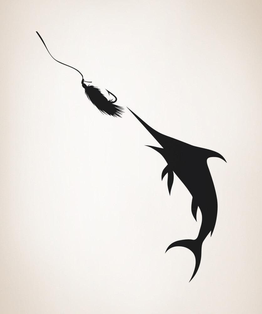 Vinyl Wall Decal Sticker Taking the Bait #OS_AA711