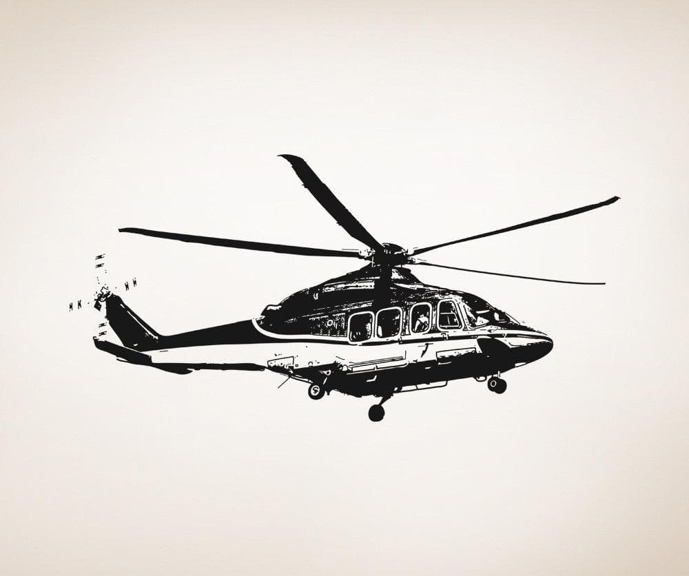 Vinyl Wall Decal Sticker Rescue Helicopter #OS_AA718