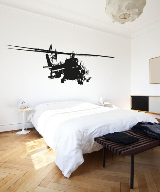 Vinyl Wall Decal Sticker Military Helicopter #OS_AA719