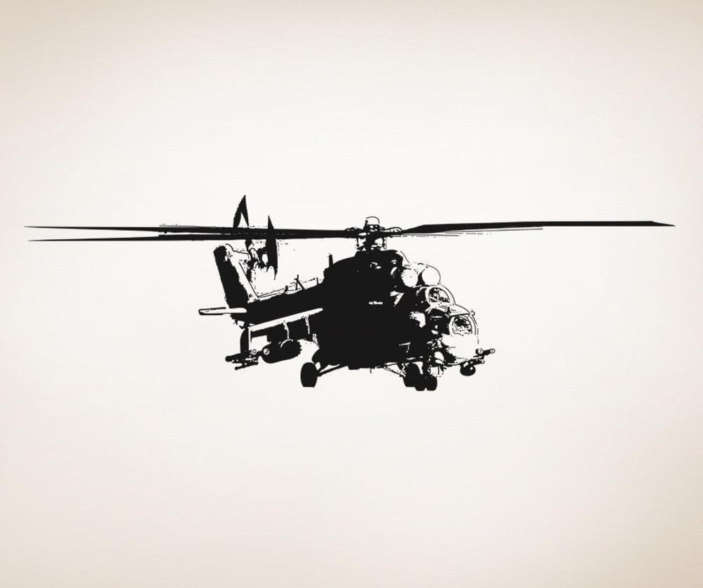Vinyl Wall Decal Sticker Military Helicopter #OS_AA719