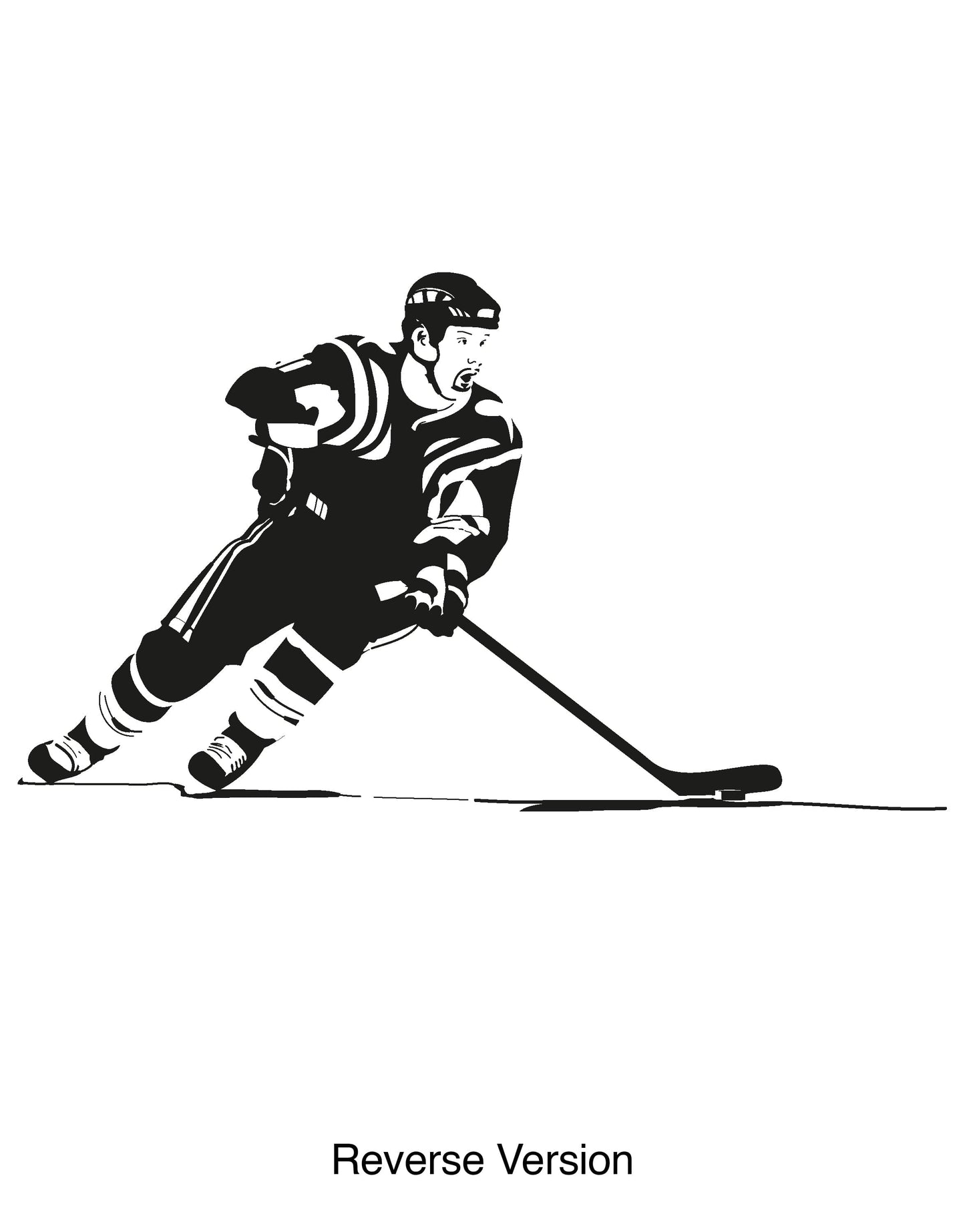 Hockey Player Vinyl Wall Decal Sticker. #OS_AA724