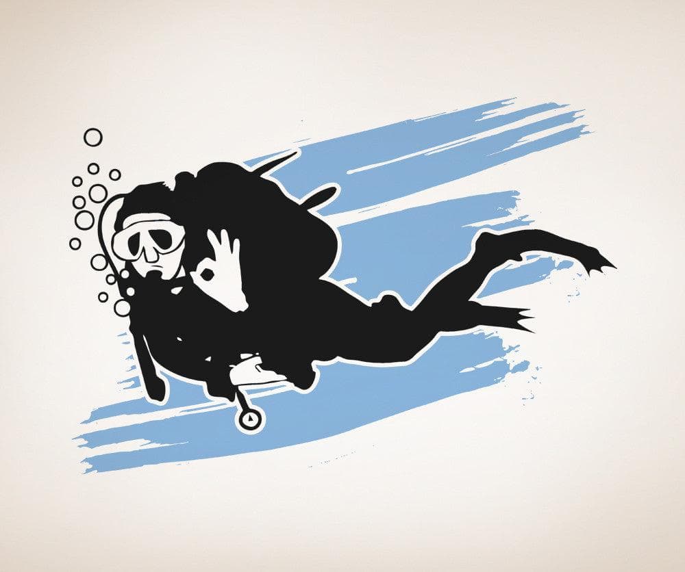 Vinyl Wall Decal Sticker Scuba #OS_AA743