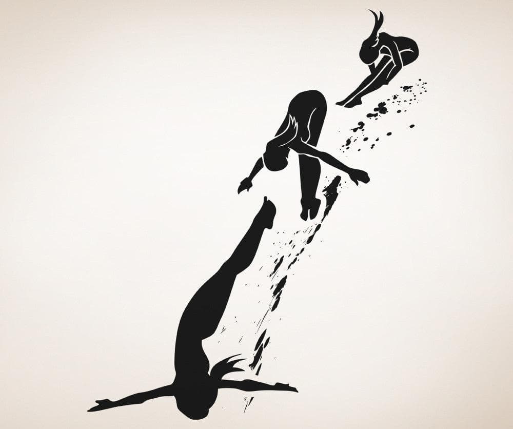 Vinyl Wall Decal Sticker Diving #OS_AA769
