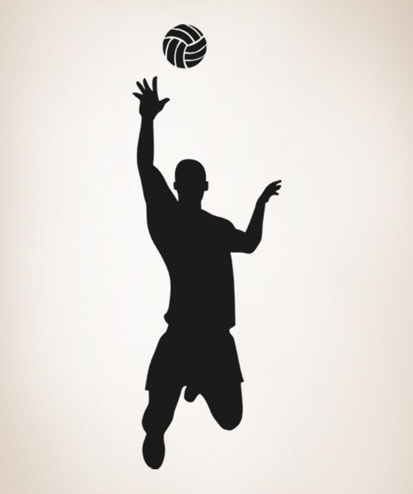 Vinyl Wall Decal Sticker Male Volleyball Player #OS_AA788