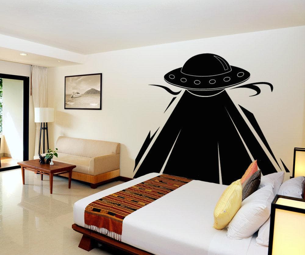 Vinyl Wall Decal Sticker UFO Abduction #OS_AA805