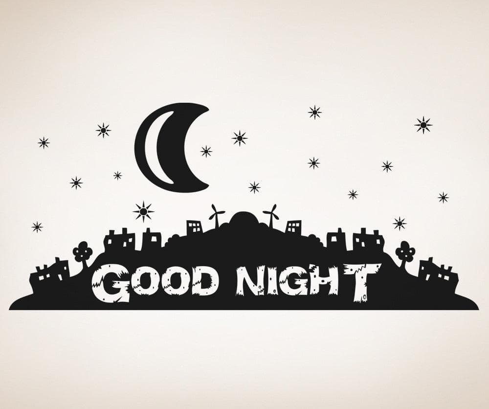 Vinyl Wall Decal Sticker Good Night #OS_AA810