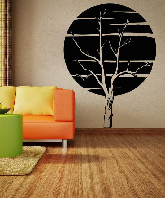 Vinyl Wall Decal Sticker Moon and Tree #OS_AA812