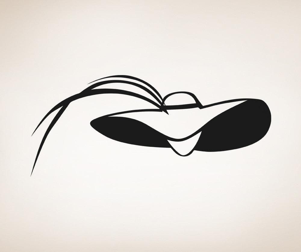 Vinyl Wall Decal Sticker Fancy Hat #OS_AA847