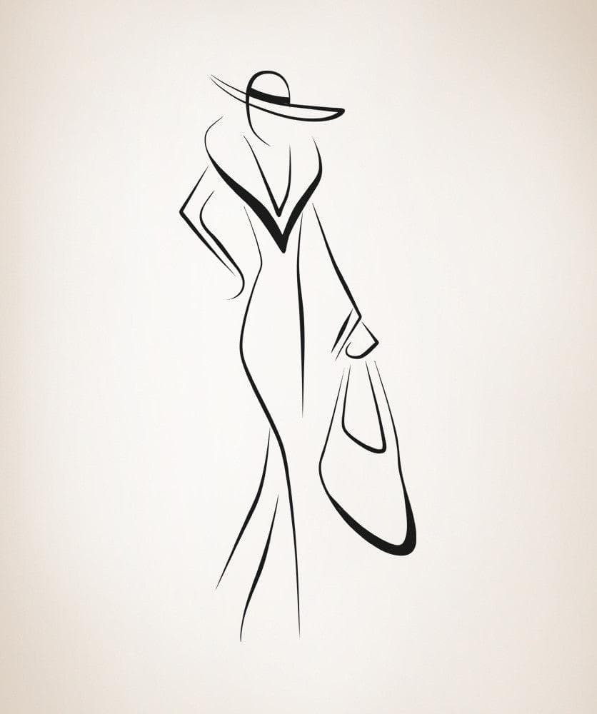 Vinyl Wall Decal Sticker Fashionista #OS_AA849