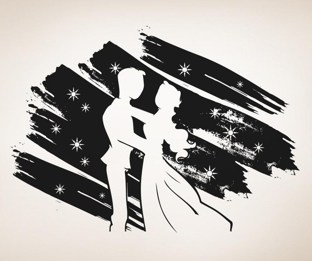 Vinyl Wall Decal Sticker Fairy Tale Wedding #OS_AA893