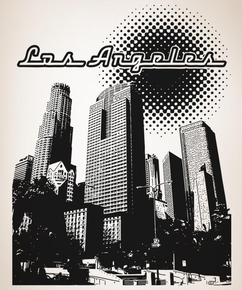 Los Angeles Vinyl Wall Decal Sticker. #OS_AA901