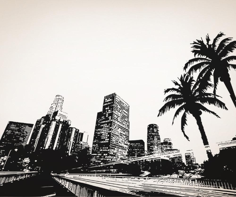 City of Los Angeles Vinyl Wall Decal Sticker. #OS_AA902