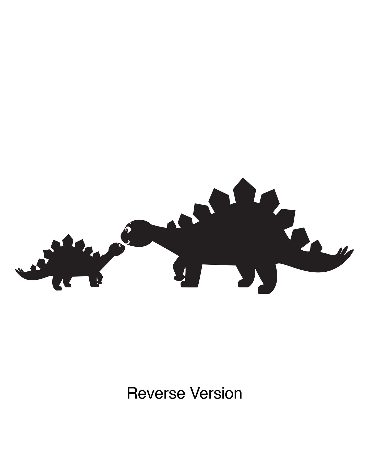 Baby and Mother Dinosaur Wall Decal. #OS_DC109