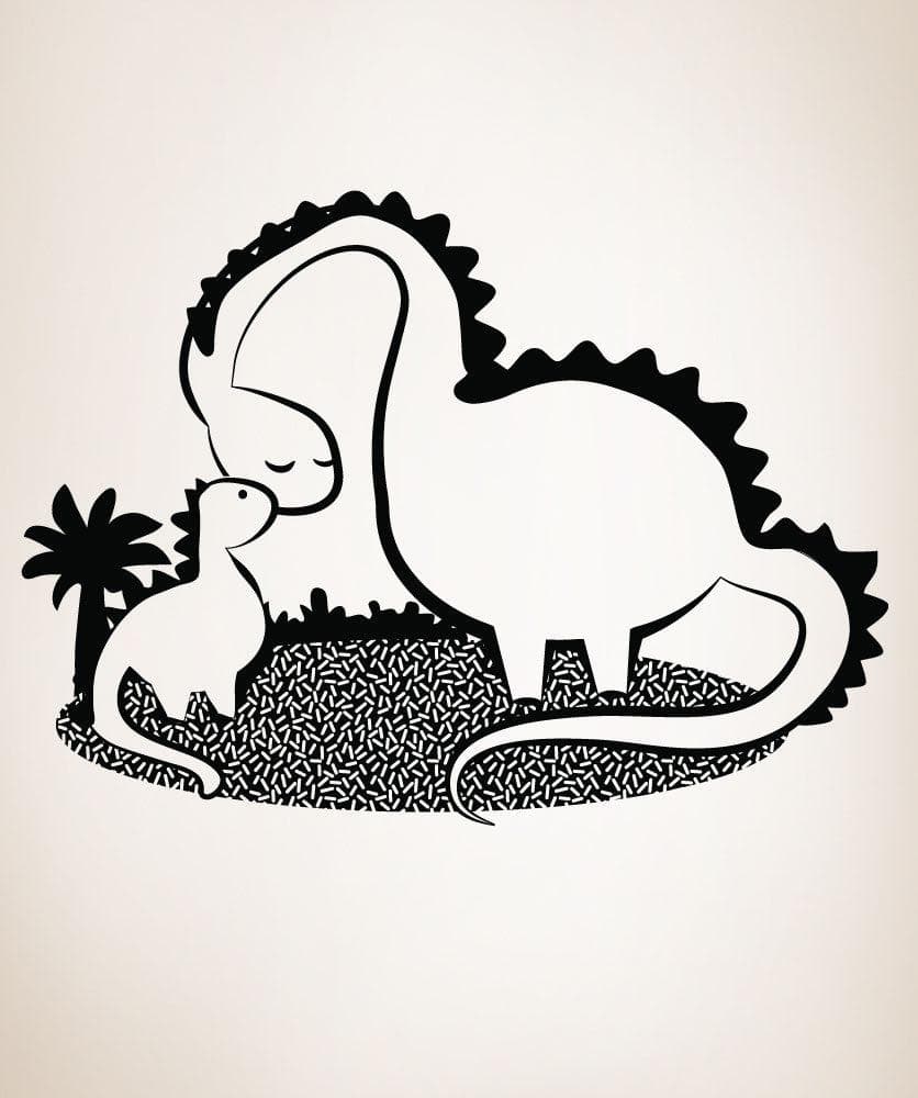 Vinyl Wall Decal Sticker Dino Love #OS_DC135