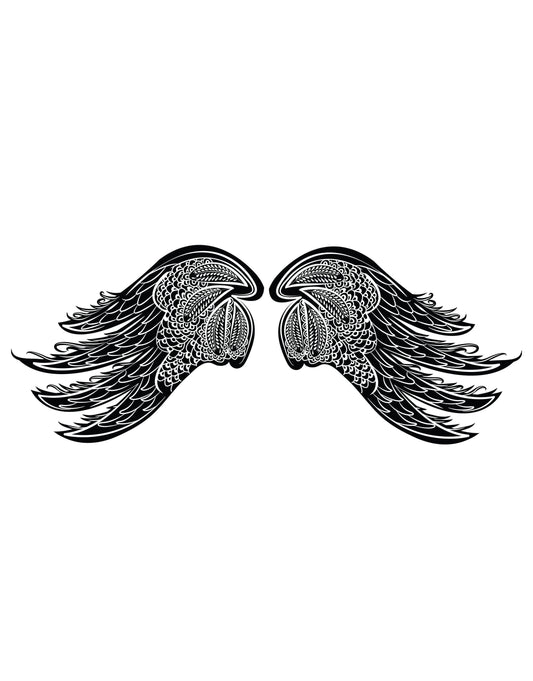 Intricate Wings Vinyl Wall Decal Sticker. #OS_DC231