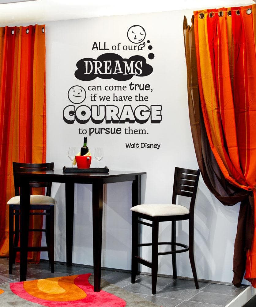 Vinyl Wall Decal Sticker "Dreams Can Come True" Quote #OS_DC301