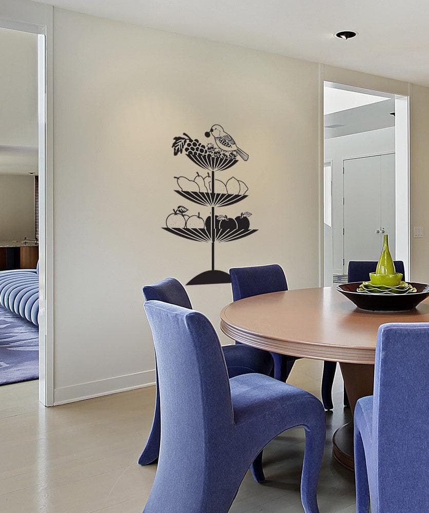 Vinyl Wall Decal Sticker Bird with Fruits #OS_DC441