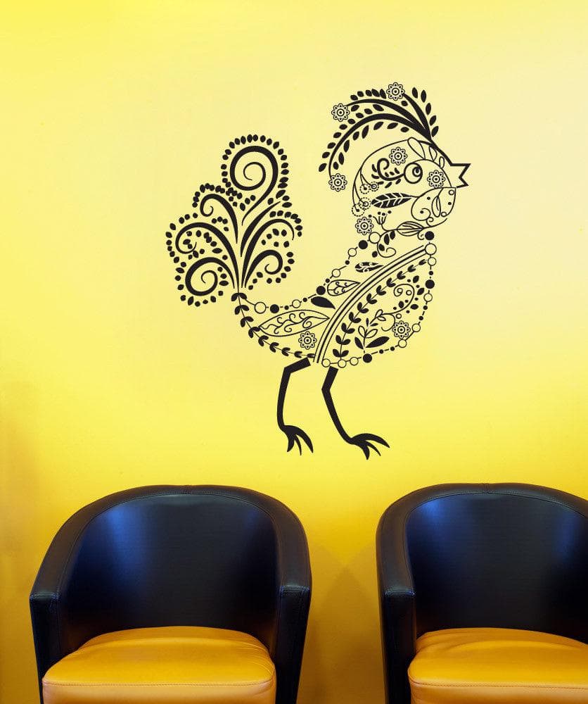 Vinyl Wall Decal Sticker Floral Bird #OS_DC453