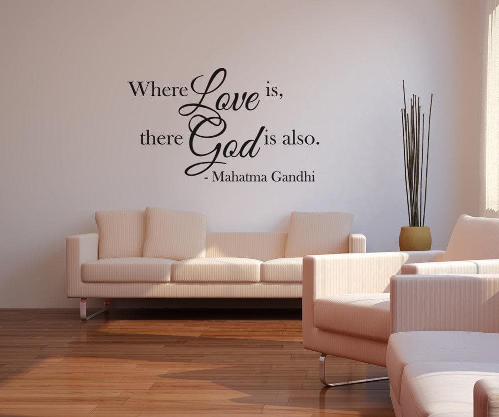 Vinyl Wall Decal Sticker Gandhi Love Quote #OS_DC508