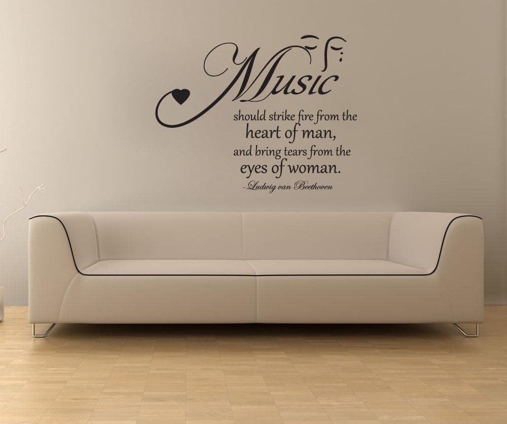 Vinyl Wall Decal Sticker Music Quote #OS_DC523