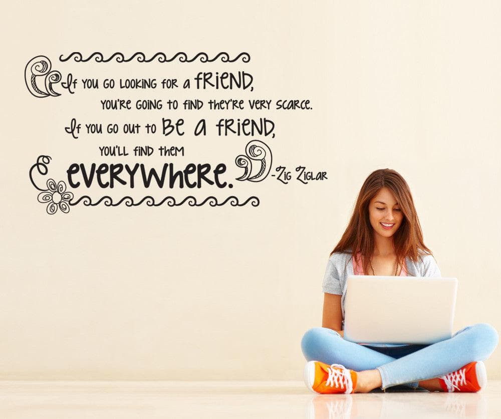 Vinyl Wall Decal Sticker Friend Quote #OS_DC530