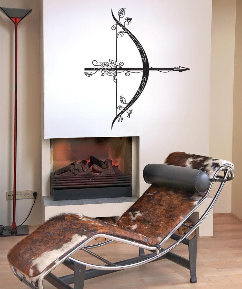 Vinyl Wall Decal Sticker Intricate Bow and Arrow #OS_DC535