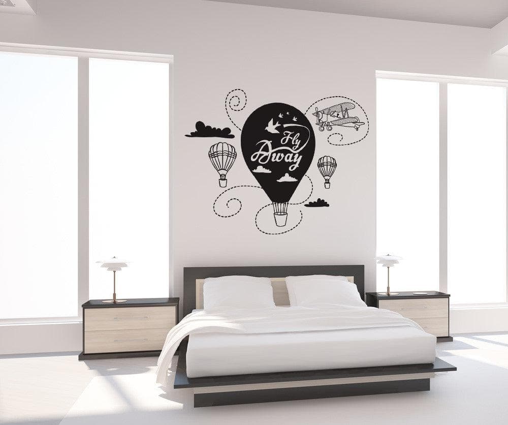 Vinyl Wall Decal Sticker Fly Away Transportation #OS_DC562
