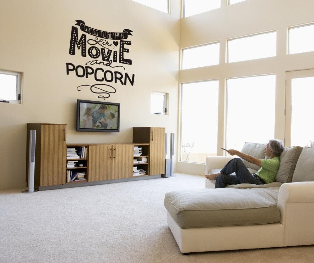 Vinyl Wall Decal Sticker Movie and Popcorn #OS_DC590