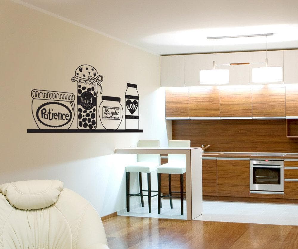 Vinyl Wall Decal Sticker Patience Love and Kindness Ingredients #OS_DC634