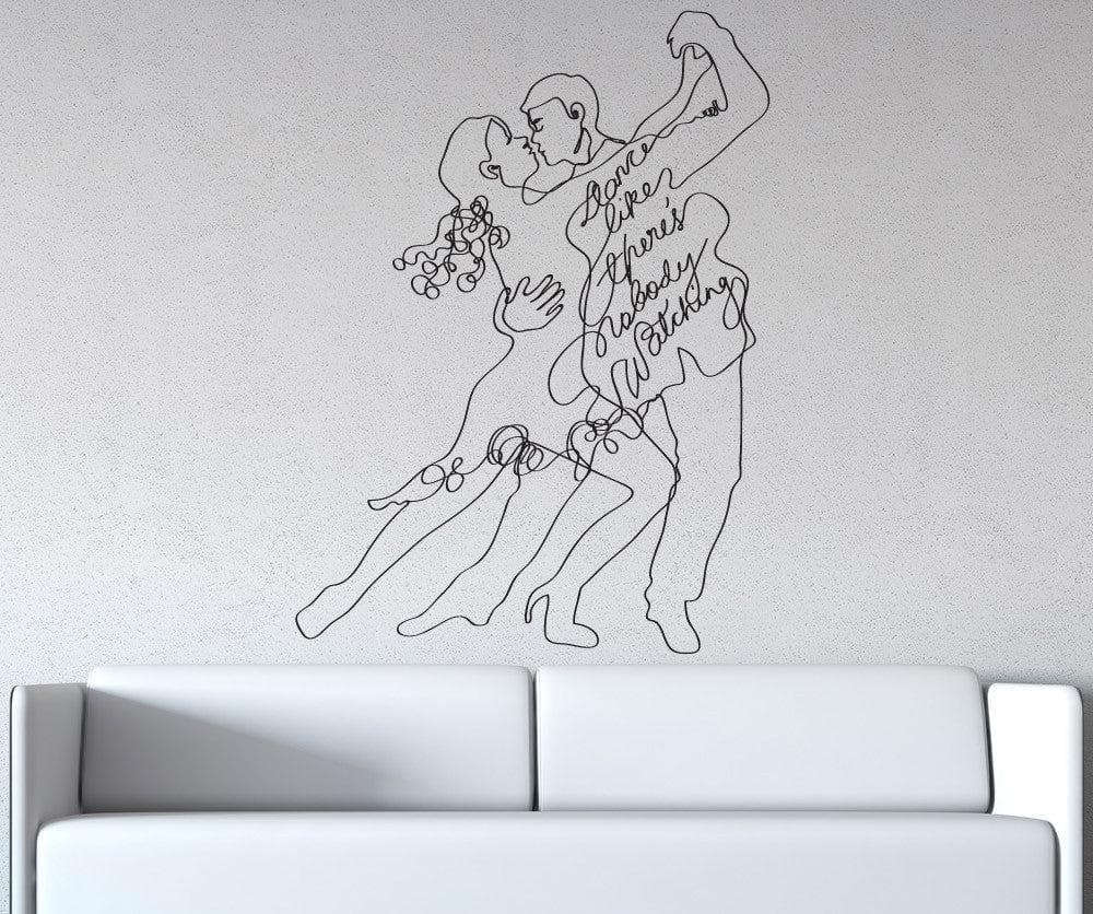 Vinyl Wall Decal Sticker Dance Nobody Watching #OS_DC657